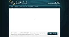 Desktop Screenshot of genesissecurity.co.uk