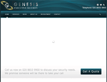 Tablet Screenshot of genesissecurity.co.uk